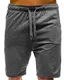 Herren Herren Chino Shorts Bermuda Kurze Hose mit Kordel Regular Fit Rauchfarben M