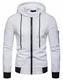 WHATLEES Unisex Hip Hop Urban Basic Gesteppte Bomberjacke Baseballjacken, Ba0093-white, M