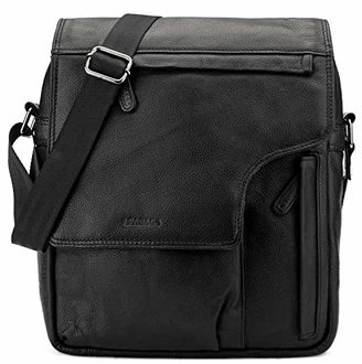 LEABAGS Umhängetasche Amsterdam Schwarz