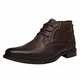 rismart Herren Knöchel hoch Runder Zeh Stilvoll Leder Chukka Bootsschuhe SN01745(Braun,43 EU)