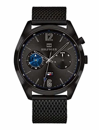 Herren Multi Zifferblatt Quarz Uhr mit Edelstahl Armband 1791547