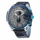 Diesel Herren Analog Quarz Uhr mit Polyurethan Armband DZ4487