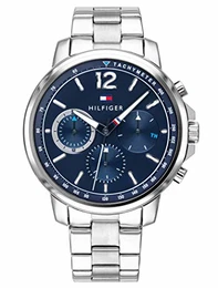 Herren Multi Zifferblatt Quarz Uhr mit Edelstahl Armband 1791534