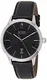 BOSS Analog Quarzuhr für Herren mit Schwarzes Lederarmband - 1513611
