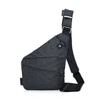 Ovecat Umhängetasche Schultertasche Brusttasche Anti-Diebstahl für Damen und Herren Dunkelgrau