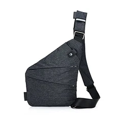 Ovecat Umhängetasche Schultertasche Brusttasche Anti-Diebstahl für Damen und Herren Dunkelgrau