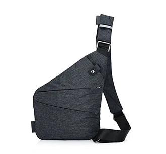 Ovecat Umhängetasche Schultertasche Brusttasche Anti-Diebstahl für Damen und Herren Dunkelgrau