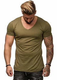 Herren Shirt Hoodie Longsleeve Kurzarm Shirt Sweatshirt T-Shirt BS500 Grün M