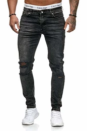 Herren Jeans Denim Slim Fit Used Design Modell 5125 D.Grey 29/32
