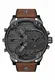 Diesel Herren Chronograph Quarz Uhr mit Leder Armband DZ7413