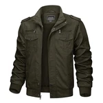 KEFITEVD Herren Übergangsjacke Militär Jacke Bomberjacke Fliegerjacke Armeegrün