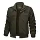 KEFITEVD Übergangsjacke Herren Militär Jacke Kurz Parka Pilotenjacke Herren Blouson Frühling Leicht Winter Jacken Männer Windjacke Feldjacke Jagd Outdoor Jacke Armeegrün M