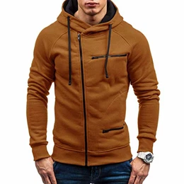 Cloom Herren Kapuzenpullover Herren Sweatjacke Hoodie mit Kapuze Tops Langarmshirt Outwear Jacke Kapuze Sweatshirt Herren Winter Warme Hoodie Pulli Wintermantel Kapuzenjacke(Khaki,Medium)