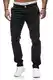 OneRedox Herren Chino Stoffhose Chinohose Casual Slim 3269 Schwarz 32