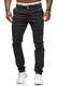 OneRedox Herren Chino Stoffhose Chinohose Casual Slim 3269 Antra 32