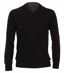 CASAMODA Pullover Uni Schwarz