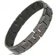 Smarter LifeStyle Elegantes Herren-Armband aus chirurgischem Stahl mit breitem Gliederarmband, 4 Farben zur Auswahl - Gunmetal Gray
