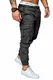 REPUBLIX Herren Cargo Jogger Chino Hose Pants Mit Stretch R0701 Anthrazit W29