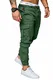 REPUBLIX Herren Cargo Jogger Chino Hose Pants Mit Stretch R0701 Khaki W36