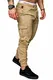 REPUBLIX Herren Cargo Jogger Chino Hose Pants Mit Stretch R0701 Beige W32