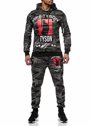 Herren Jogginganzug Sportanzug Modell 979 Camouflage Camou Haki M