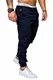REPUBLIX Herren Cargo Jogger Chino Hose Pants Mit Stretch R0701 Navyblau W29