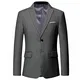 YOUTHUP Herren Anzugjacke Slim fit einfarbig Modern Sakko für Hochzeit Party Abschluss Business