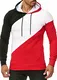 OneRedox Herren Sweatshirt Hoodie Pullover Kapuzenpullover Modell 1269 Rot M