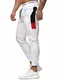 OneRedox Herren Jogging Hose Jogger Streetwear Sporthose Modell 1268 Weiss M