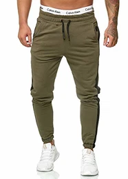 Herren Jogging Hose Jogger Streetwear Sporthose Modell 1211 Grün XXL
