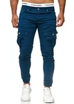 OneRedox Herren Jogg Chinos Stoffhose Chinohose Sport Modell 3291 Navy