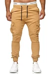 OneRedox Herren Jogg Chinos Stoffhose Chinohose Sport Modell 3292 Beige
