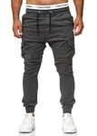 OneRedox Herren Jogg Chinos Stoffhose Chinohose Sport Modell 3292 Antra
