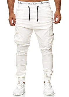 OneRedox Herren Jogg Chinos Stoffhose Chinohose Sport Modell 3292 Weiss OneRedox Herren Jogg Chinos Stoffhose Chinohose Sport Modell 3292 Weiss