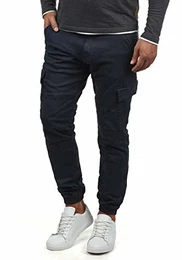 Bromfield Herren Cargohose Lange Hose Mit Taschen, Größe:M, Farbe:Navy (400)