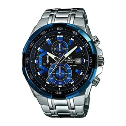 Herren Analog Quarz Uhr mit Edelstahl Armband EFR-539D-1A2VUEF