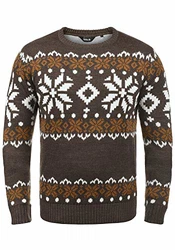 !Solid Herren Weihnachtspullover SDNorwig (Norwig) Coffee Bean Melange