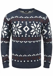 !Solid Herren Weihnachtspullover SDNorwig (Norwig) Insignia Blue Melange