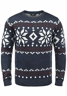 !Solid Herren Weihnachtspullover SDNorwig (Norwig) Insignia Blue Melange