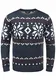 !Solid Norwig Herren Weihnachtspullover Norweger-Pullover Winter Strickpullover Grobstrick Pullover mit Rundhalsausschnitt, Größe:M, Farbe:Insignia Blue Melange (8991)