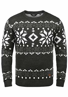 !Solid Herren Weihnachtspullover SDNorwig (Norwig) Dark Grey Melange