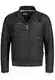Indicode Herren Germo Lederjacke aus Lammleder   Echtleder Jacke Motorradjacke Bikerjacke Black XL