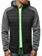 OZONEE Herren Übergangsjacke Jacke Übergang Jacken Herbst Bomberjacke Stehkragen Kapuze Steppjacke Kapuzenjacke Leichte Outdoor Puffer Jacket Gepolstert 777/350K SCHWARZ XL
