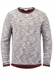 !Solid Flocks Herren Sweatshirt Pullover Flocksweat Pulli Mit Rundhalsausschnitt Wine Red