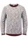Solid Flocks Herren Sweatshirt Pullover Flocksweat Pulli Mit Rundhalsausschnitt Aus 100% Baumwolle, Größe:M, Farbe:Wine Red (0985)