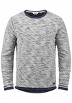 !Solid Flocks Herren Sweatshirt Pullover Flocksweat Pulli Mit Rundhalsausschnitt Insignia Blue (1991)