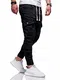 MT Styles Biker Jogger-Jeans Chino Hose RJ-2276 (Schwarz, W30)