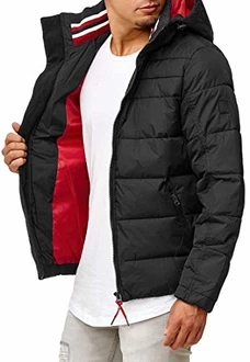 Indicode Herren Philpot Steppjacke mit Abnehmbarer Kapuze und Stehkragen Indicode Herren Philpot Steppjacke mit Abnehmbarer Kapuze und Stehkragen