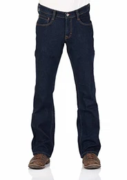 Herren Jeans Hose Oregon Bootcut Männer Jeanshose Denim Stretch Baumwolle Blau Schwarz W30 W31 W32 W33 W34 W36 W38 W40, Größe:W 32 L 32, Farbe:Dark Blue Denim (940)