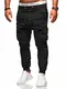 behype. Herren Cargo Biker Jeans-Hose 80-2329 Schwarz W32